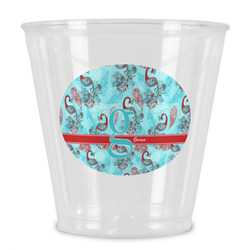 Peacock Plastic Shot Glass (Personalized)