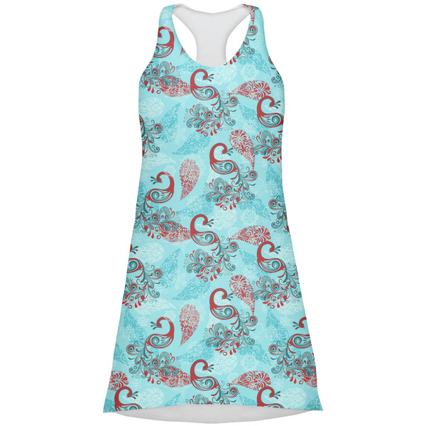 Custom Peacock Racerback Dress - Small