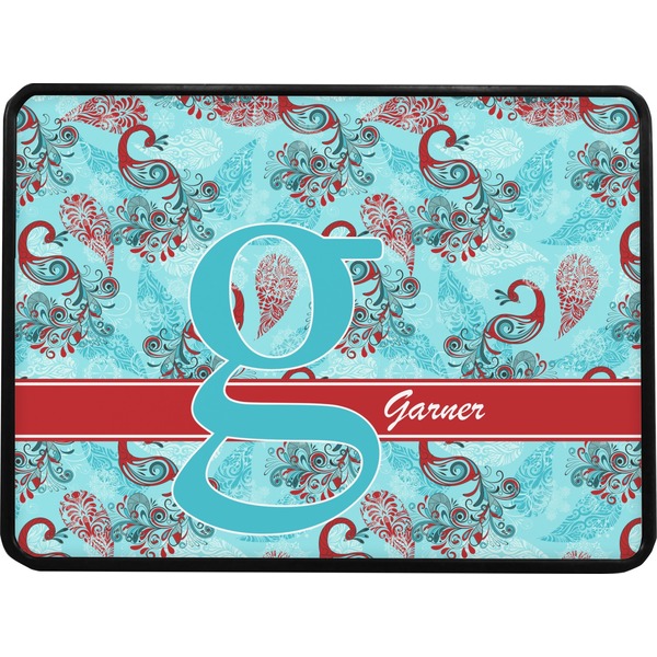 Peacock Rectangular Car Hitch Cover w/ FRP Insert (Select Size)