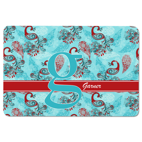 Peacock Rectangular Fridge Magnet - FRONT