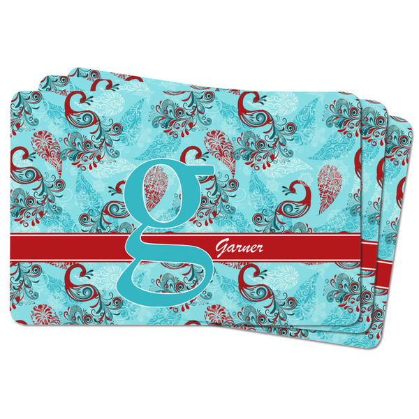 Peacock Rectangular Fridge Magnet - THREE