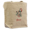 Peacock Reusable Cotton Grocery Bag - Front View