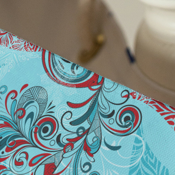 Peacock Large Rope Tote - Close Up View