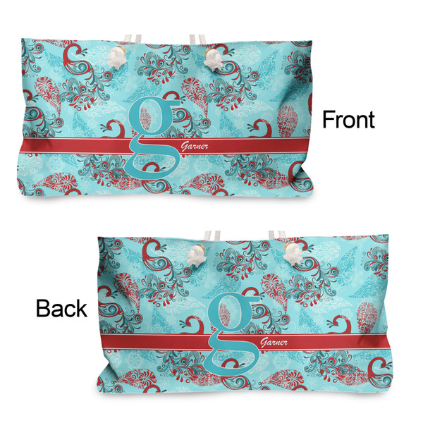 Peacock Large Rope Tote - From & Back View