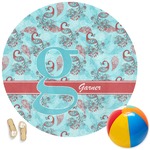 Peacock Round Beach Towel (Personalized)