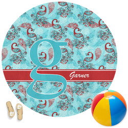 Peacock Round Beach Towel (Personalized)