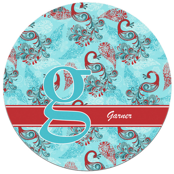 Peacock Round Mousepad - APPROVAL