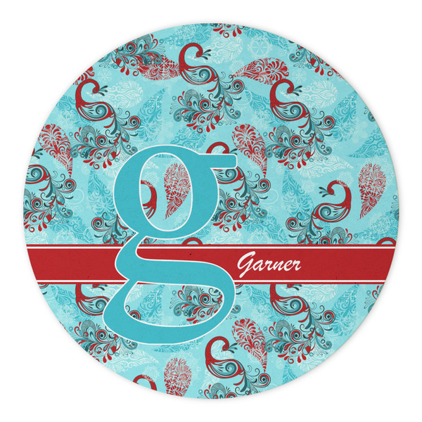 Peacock Round Paper Coaster - Approval