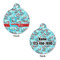 Peacock Round Pet ID Tag - Large - Approval