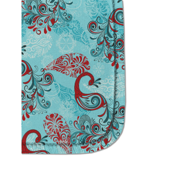 Peacock Sanitizer Holder Keychain - Detail