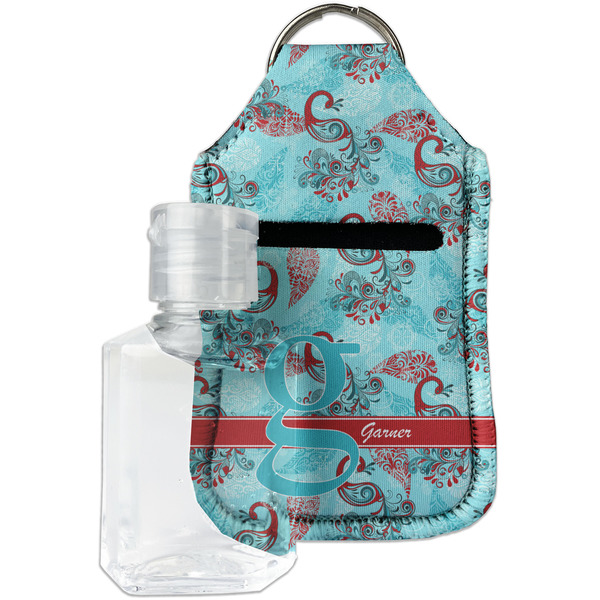Custom Peacock Hand Sanitizer & Keychain Holder - Small (Personalized)