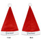Peacock Santa Hats - Front and Back (Double Sided Print) APPROVAL