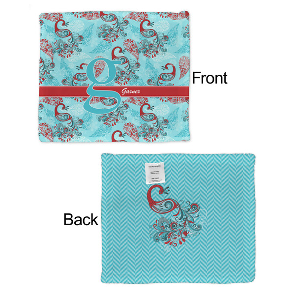 Peacock Security Blanket - Front & Back View