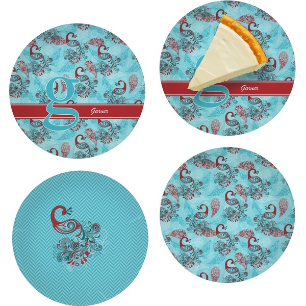 Peacock Set of Appetizer / Dessert Plates