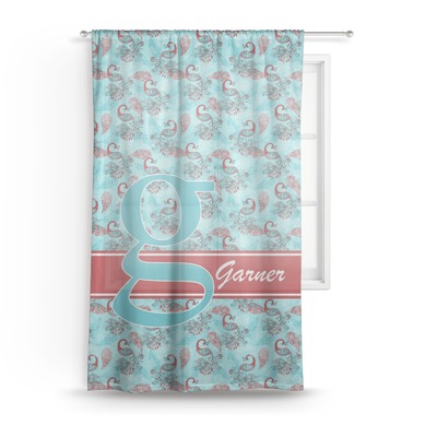 Peacock Sheer Curtain - 50"x84" (Personalized)