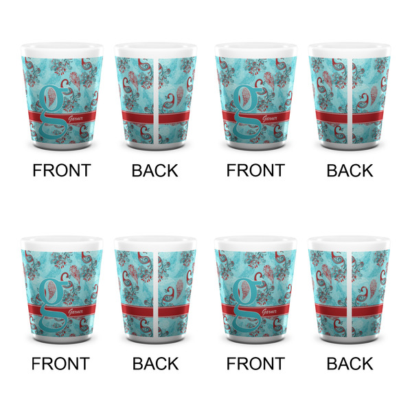 Peacock Shot Glass - White - Set of 4 - APPROVAL