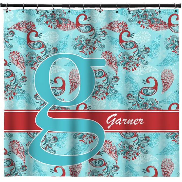 Custom Peacock Shower Curtain - 71" x 74" (Personalized)