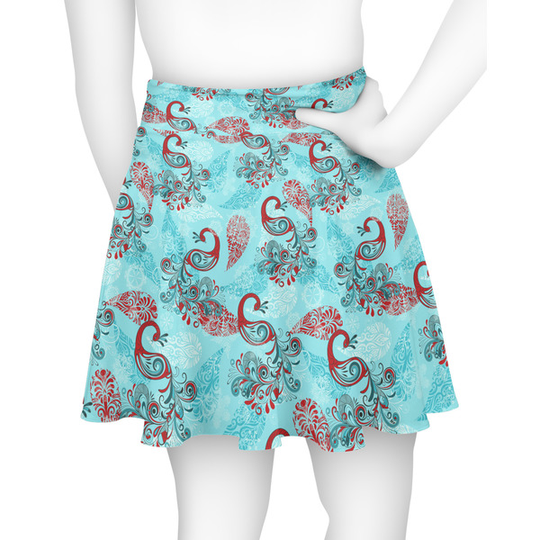 Peacock Skater Skirt - Back