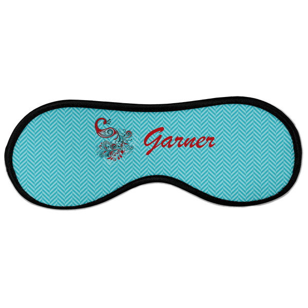 Custom Peacock Sleeping Eye Masks - Large (Personalized)