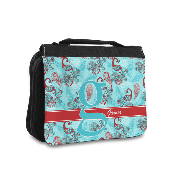 Custom Peacock Toiletry Bag - Small (Personalized)