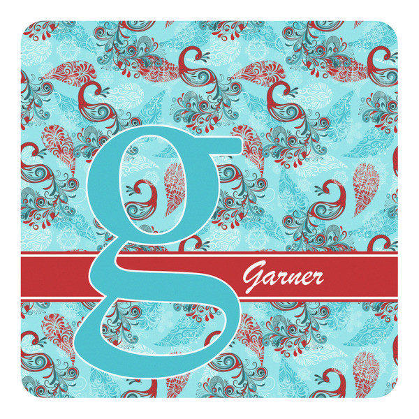 Custom Peacock Square Decal (Personalized)