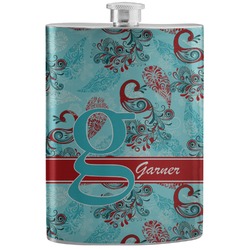 Peacock Stainless Steel Flask (Personalized)