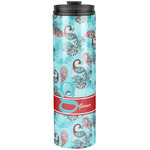 Peacock Stainless Steel Skinny Tumbler - 20 oz (Personalized)