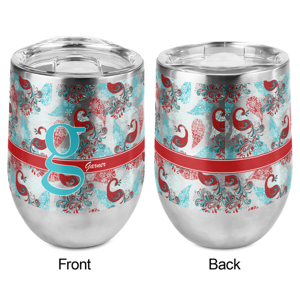 Peacock Stemless Wine Tumbler - Full Print - Approval