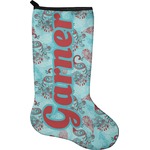 Peacock Holiday Stocking - Neoprene (Personalized)