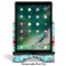 Peacock Stylized Tablet Stand - Front with ipad