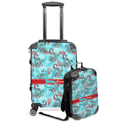 Peacock Kids 2-Piece Luggage Set - Suitcase & Backpack (Personalized)