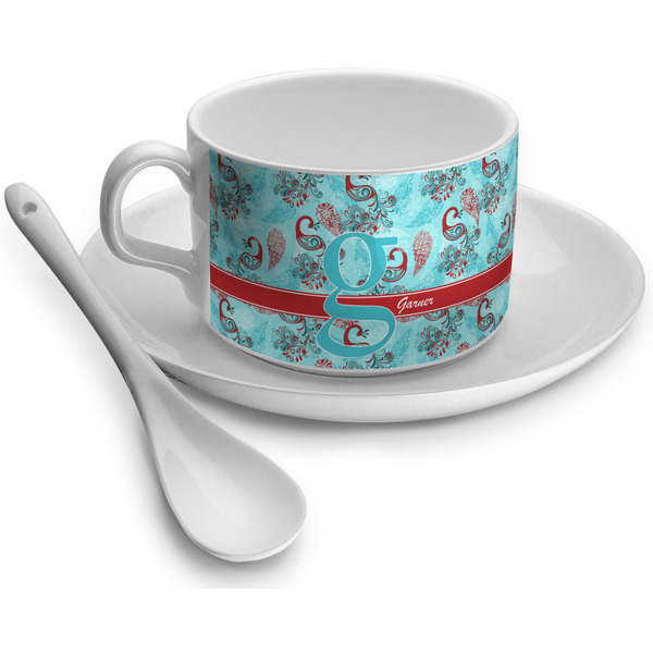 Custom Peacock Tea Cup (Personalized)