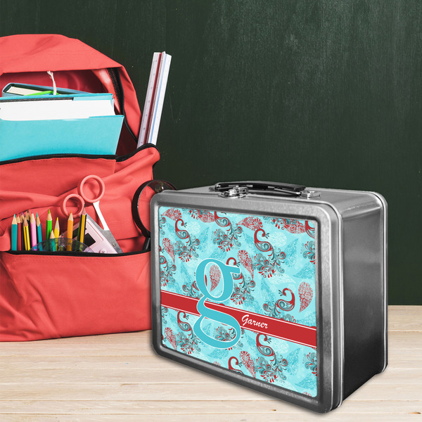 Peacock Tin Lunchbox - LIFESTYLE