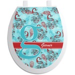 Peacock Toilet Seat Decal (Personalized)