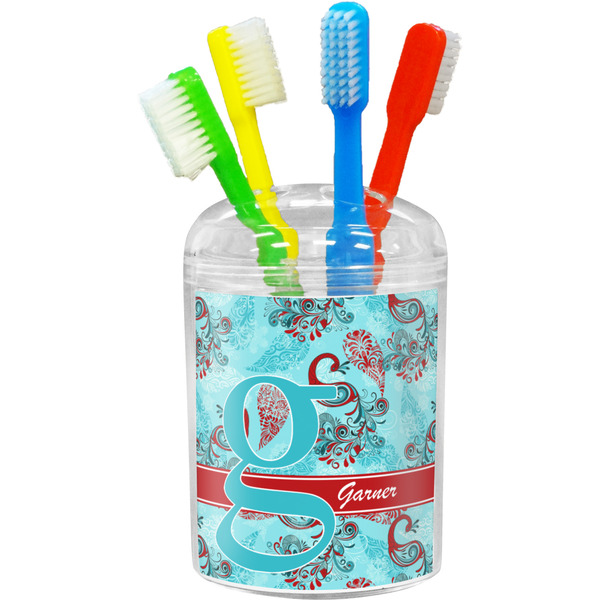 Custom Peacock Toothbrush Holder (Personalized)