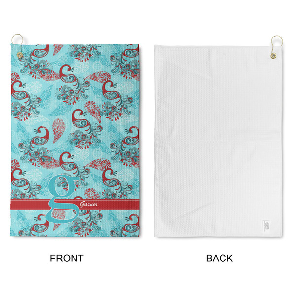 Peacock Waffle Weave Golf Towel - Approval