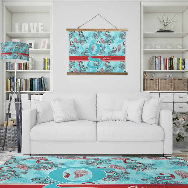 Peacock Wall Hanging Tapestry - IN CONTEXT