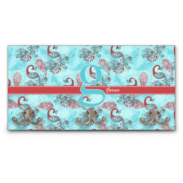 Custom Peacock Wall Mounted Coat Rack (Personalized)