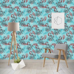Peacock Wallpaper & Surface Covering (Peel & Stick - Repositionable)