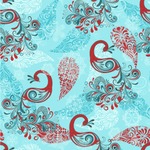 Peacock Wallpaper & Surface Covering (Peel & Stick 24"x 24" Sample)