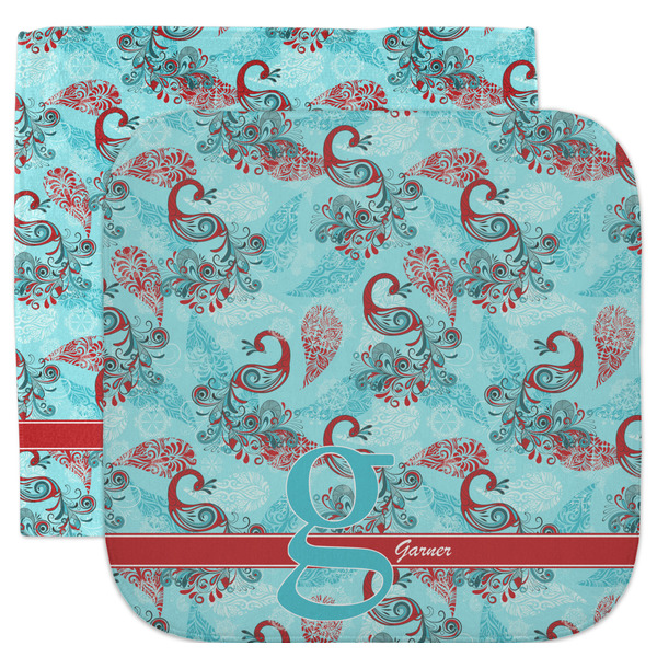 Custom Peacock Facecloth / Wash Cloth (Personalized)