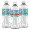 Peacock Water Bottle Labels - Front View