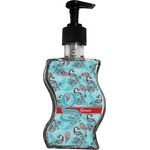 Peacock Wave Bottle Soap / Lotion Dispenser (Personalized)