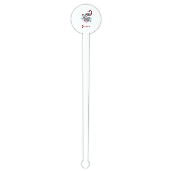 Peacock White Plastic 7" Stir Stick - Round - Single Stick