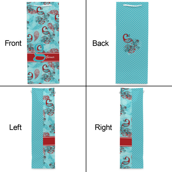 Peacock Wine Gift Bag - Gloss - Approval
