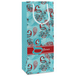 Peacock Wine Gift Bags - Gloss (Personalized)
