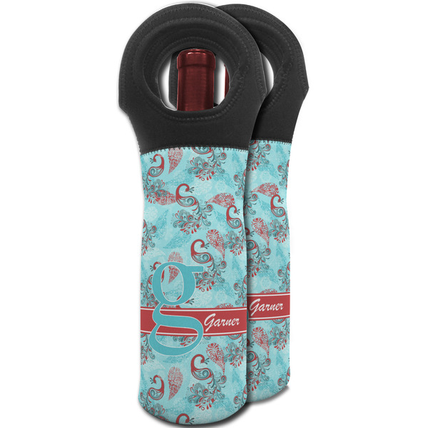 Peacock Wine Tote Bag - MAIN