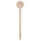 Peacock Wooden 6" Food Pick - Round - Single Pick