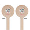 Peacock Wooden 6" Stir Stick - Round - Double Sided - Front & Back