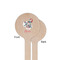 Peacock Wooden 6" Stir Stick - Round - Single Sided - Front & Back